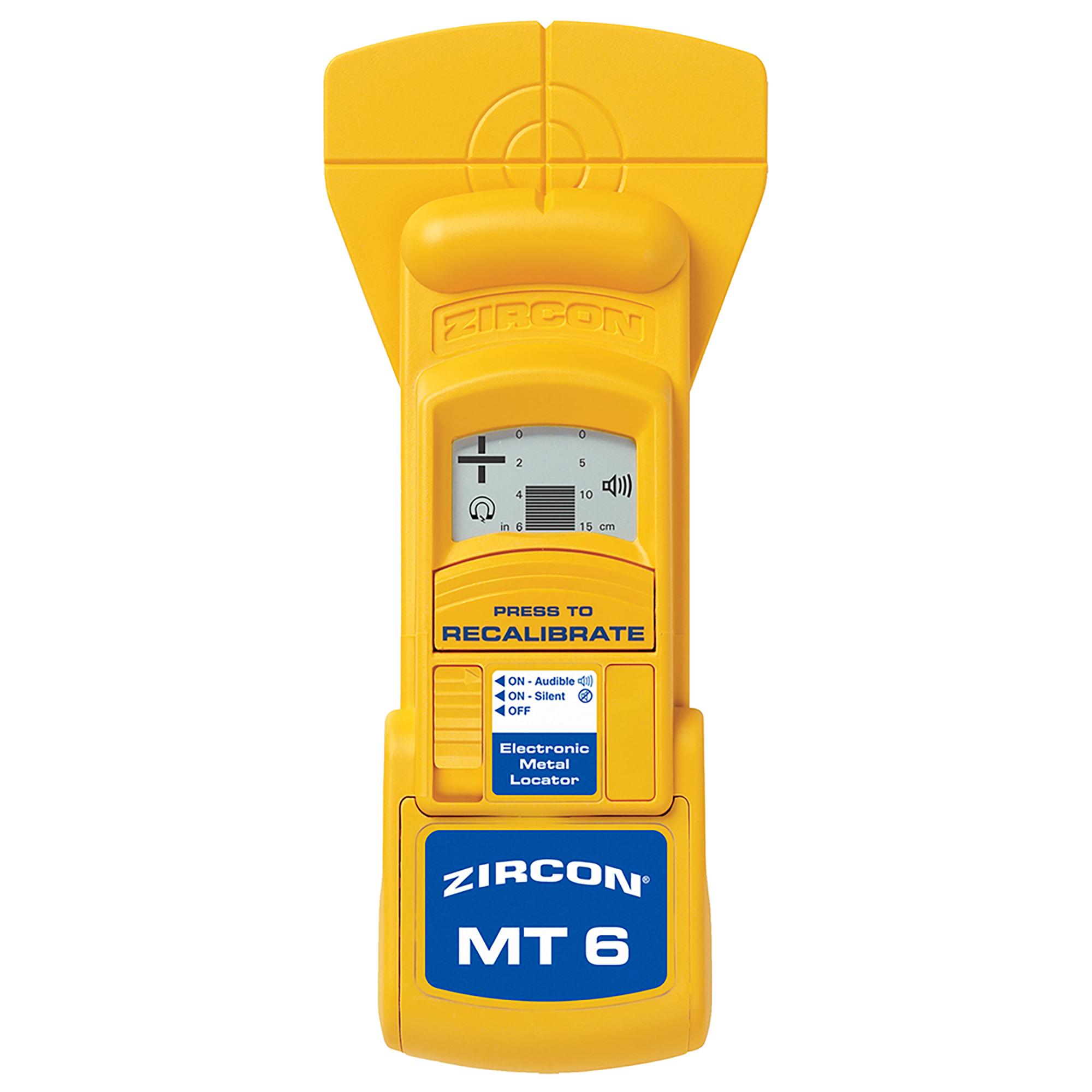 Zircon MetalliScanner MT 6 Metal Locator — Detects Ferrous and Non-Ferrous Metals, Accurate Depth Readings, Model# 72354